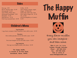 Happy Muffin Menu - page 1