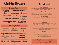 Happy Muffin Menu - page 2